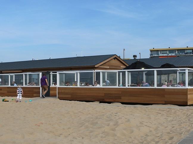 Strandhuys Katwijk zarge aus hartholz
